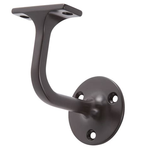 gun metal handrail brackets|wall mounted handrail bracket.